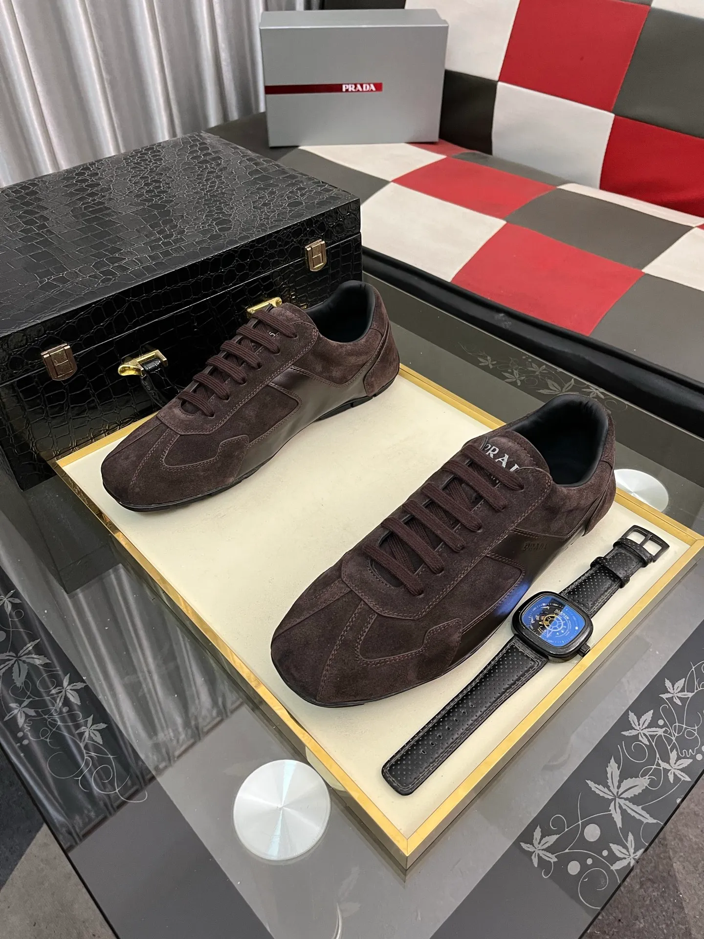 Men's men's shoes 💰458⌚️⌚️prada: New casual shoes for spring and summer, sports sneakers, fabric: imported cowhide, lining: original lining, sole: original sole, size: 38-443️⃣colors available